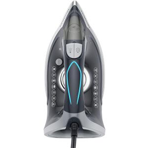 1700W Steam Iron for Clothes Rapid Heating, 300ML Large Water Tank, Non-Stick Ceramic Soleplate, Iron Burst of Steam, Auto shutoff, Anti-Drip, Self-Cleaning Ironing Clothes for All Fabrics