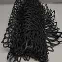 Snowkingdom 6 Pack Black Placemats Washable Pressed Vinyl Dining Table Mats Round Floral Charger Decoration for Halloween Christmas Thanksgiving