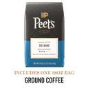 Peet's Coffee, Medium Roast Ground Coffee, 100% Arabica Coffee - Big Bang 18 Ounce Bag (EXP 11/05/27)