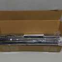 Curtain Rods for Windows 32-120 Inch, 1 Inch Adjustable Black Curtain Rod Set with Brackets, Easy Install