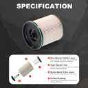 TP1015 Nikimotorsport Fuel Filter for 6.6L Duramax Diesel Fuel Filter Compatible with 2017-2024 Chevy Silverado & GMC Sierra 2500/3500HD2014-2019 Chevy Cruze Replace# 23304096 22937279 23456595