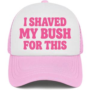 Funny Trucker Hats for Women Hot Pink Funny Gag Hats for Adults Humor Dirty Bachelorette Party Hat