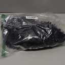 LuxUrux Toilet Lid Cover with Stretch Fit Elastic Band  Chenille Microfiber Toilet Seat Non-Slip Cover for Bathroom  Soft Plush, Machine Wash And Dry, Comfort & Clean Look (18 x 18'', Black)