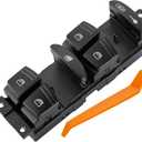 ZAPSOTS Window Switch.10 Metal Pins.Fits for Porsche Cayenne 2003-2006, Cayenne 2008-2010.Left Front Driver Side Control Door vidrios Master Power Switch.