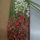 N&T NIETING Babys Breath Artificial Flowers Bulk, 15Pcs Fake Gypsophila Bouquet Flowers Real Touch Faux Babies Breath Arrangement for Wedding Floral Party Home Centerpieces Vase Decoration, Pink White