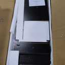 6 Drawer Dresser Black Modern Fluted Tall Wooden Chest Double Dresser for Bedroom, Living Room, Closet