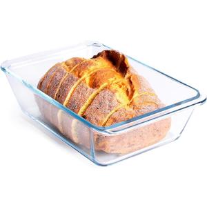 Deep Clear Glass Baking Dish, Rectangular Tempered Glass Baking Pan, Larger casserole dish. -1.4 Liter