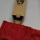 Kevin Textile 2 Pack Striped Plush Velvet Corduroy Christmas Decoration Euro Throw Pillow Sham Cushion Cover for Couch Sofa Floor 20 x 20 inch (50cm), Burgundy