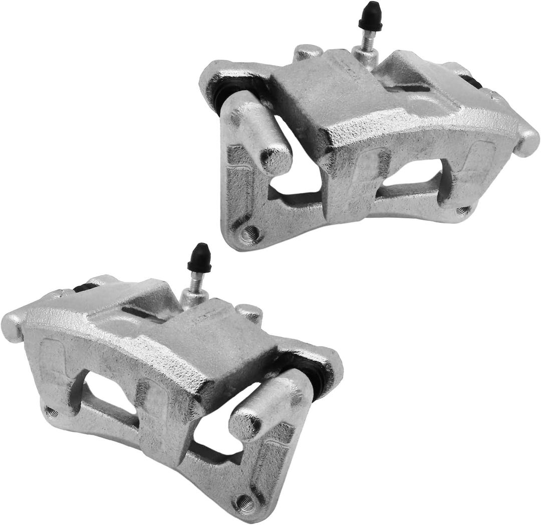 Rear Brake Caliper with bracket Compatible with Jeep,Dodge,Chrysler,Mitsubishi Models,2007-2017 Patriot,Compass,2008-2014 Avenger,07-10 Sebring,Caliber,Lancer,18-B5105 18-B5104,Rear Side,2 Pcs
