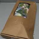 Ling's moment Fake Flowers Box, Faux Artificial Greenery Stems Foam Roses Gardenia Silk Ranunculus Fabic Flower for Centerpieces Bouquet Wedding Vase Decorations, Powder Blue & Peach, Deluxe Combo