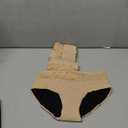 Battewa Leak Proof Underwear for Women Full Cover Incontinence Underwear Pee Proof Adult Briefs Washable Overnight 100ML (Large, Beige3)