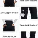 GLAMIX Women's Maternity Scrub Pants Stretchy Straight-Leg Medical Pants with 5 Pockets and Side Vents(Black/Black, M)