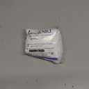 Lecloud Sheer White Curtains 14 Inch Length 2 Pieces, Light Filtering Voile Cafe Kitchen Valance with Dual Rod Pockets, Bedroom Living Room Sheer Short Curtains for Small Window Decor, 40" Wx14 L