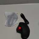 Nulea M501 Wireless Trackball Mouse, Rechargeable Ergonomic, Easy Thumb Control, Precise & Smooth Tracking, 3 Device Connection (Bluetooth or USB Receiver), Compatible for PC, Laptop, Mac, Windows.