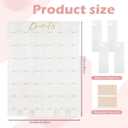 Suzile Large Donut Wall Display Stand for Party 42 Donuts Board Wood Wall Display Holder Reusable Doughnut Stand Board Food Buffet for Bridal Shower Birthday Wedding Decor(White)