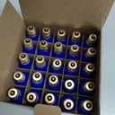 25 Pack C9 Christmas Replacement Light Bulbs, Blue Ceramic Bulbs C9 Vintage Christmas Light for Outdoor Patio Indoor String Lights, C9/E17 Intermediate Base, 7 Watts Night Light, 120 Volt-Bule