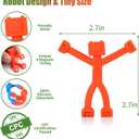 Magnetic-People-Magnet-Men Toys, Magnetic Travel Toys Portable, Clever Fun Magnets for Kids, Fridge Magnets for Refrigerator, Door, Classroom Fun 10 Pcs (Opaque)