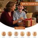 2 x Personalized I Love You Emotional Present Unique Graduation Gift for Son Teen Adult,Christmas Valentines Birthday Gifts for Son from Mom Dad Mother Father,Wooden Round Box with Funny Cards & Coin