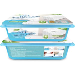 Upgraded Wet Mop Refills for Swiffer Sweeper Wet Pads, 60 Count