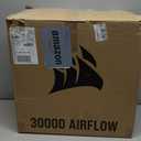 Corsair 3000D AIRFLOW Mid-Tower PC Case  3-Pin Fans  Four-Slot GPU Support  Fits up to 8x 120mm Fans  High-Airflow Design  Black