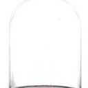 Glass Dome with Base,Glass Cloche Bell Jar,Display Case with Wooden Base for Plants,Collectibles (4.7 * 6.3 inches)