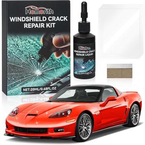 Car Windshield Crack Repair Kit - 2025 Upgrade Nano Glass Repair Liquid for Cracks & Chips, Cracks Gone Glass Remover Fluid for Quick Fix Windshields, Windows, Mirrors