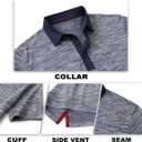 M MAELREG Golf Shirts for Men Dry Fit Short Sleeve Casual Performance Moisture Wicking Heather Pique Collared Polo Shirts (XL)