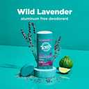Toms of Maine Wild Lavender Natural Deodorant for Men and Women, Aluminum Free, No Artificial Fragrances, Dyes, or Preservatives, Baking Soda Free, 48-Hour Odor Protection, 3.25 oz (2 Pack)