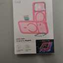 ESR for iPhone 17 Pro Max Case with Stash Stand, Camera Control Cover Compatible with MagSafe, Military-Grade Drop Protection Magnetic Phone Case, Scratch-Resistant Back Cover, Frosted Pink