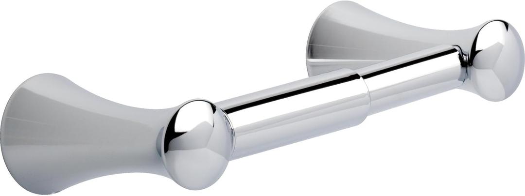 DELTA FAUCET D73850 Lahara Wall Mount Spring-Loaded Toilet Paper Holder Bath Hardware Accessory in Polished Chrome