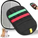 Pet Hair Remover Glove for Dogs & Cats, Newly Upgraded Reusable Electrostatic Pet Hair Gloves, Pet Hair Remover Tool for Clothing, Couch, Carpet, Car Seat（1Pcs-Black