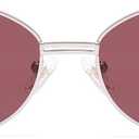 SOJOS Trendy Oval Round Polarized Sunglasses for Women Men, Retro Chic Circle Shades SJ1255