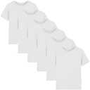 6 Pack Boys Athletic Quick Dry T Shirts Short Sleeve Moisture Wicking Tee Shirts Active Tops for Kids Youth, 9-10Y