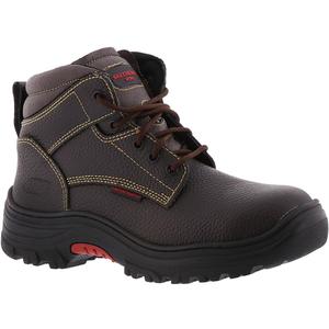 Skechers Men's Burgin-Tarlac Industrial Boot (7.5 Wide, Brown)