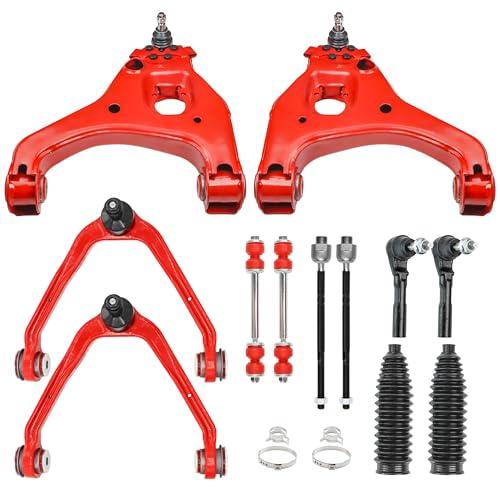 RWD 12pc Front End Suspension Kit for 1999-2006 GMC Sierra Chevy Silverado 1500 RWD, Upgraded PU Bushings - Control Arm Ball Joints, Tie Rod Ends, Sway Bar Links Complete Set