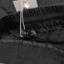 Women Flowy Pants Drawstring Waist Wide Leg Palazzo Beach Pants Loose Fit with Pockets (Medium, Black)