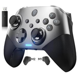 EasySMX X10 PC Controller for Black Myth: Wukong - Enhanced Wireless Bluetooth Controller with a Swappable Faceplate/Hall Joysticks and Triggers for PC/Switch/Steam/Android TV/Android and iOS Mobile EasySMX X10 PC Controller for Black Myth: Wukong - Enhanced Wireless Bluetooth Controller with a Swappable Faceplate/Hall Joysticks and Triggers for PC/Switch/Steam/Android TV/Android and iOS Mobile