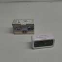 Peakeep Night Light Digital Alarm Clock Battery Operated with Indoor Temperature, Desk Small Clock (White)