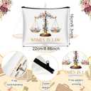 2 x Tallew 9 Pack Lawyer Themed Makeup Bags Set Lawyer Gifts for Women 9 Unique Designs Canvas Cosmetic Bags Gift for Law Graduation Retirement Travel Pouch Organizer Accessories