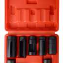 7Pcs Oxygen Sensor Remover Set, 3/8" & 1/2" Drive Socket Set for Automotive Repair and Maintenance