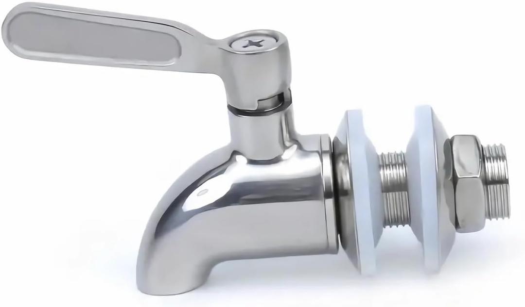 Stainless Steel Beverage Jar Dispenser Replacement Spigot Faucet, Spigot For Beverage Dispensers - Durable Outdoor Water Faucet For Sun Tea Jars, Perfect For Parties & Camping 16mm5/8 inch