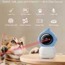 Zumimall Pet Camera Indoor, 5G/2.4G WiFi Camera for Dog/Cat with Laser Toy, 3MP Pet Security Cameras with Phone App, 2-Way Talk, Auto Tracking, Pet/PIR/AI Detection, Privacy Protect, Alexa/ONVIF/Cloud