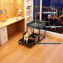 Pet Stairs for Dogs and Cats,Dog Window Perch, Iron Frame with Soft Cushion, Non-Slip Foldable Pet Steps for Bed Sofa Office Desk, Sunbathing Rest Platform