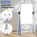 Large Double Sided White Board with Stands, 36" x 24" A-Stand Dry Erase Easel, Portable Flip Chart Easel with Height Adjustable Design for Home, School, Office