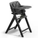 Mamazing GrowPod Pro Wooden Baby High Chair for 6 Months to 300lbs, Easy to Clean with Tray, Compact Foldable Highchair for Kitchen & Dining Room, with 5-Point Safety Harnesses and Guard Bar