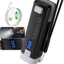 3 in 1 Mini Bag Sealer, USB C Rechargeable Chip Bag Sealer Heat Seal, Bag Sealer Heat Seal with Cutter, Portable Bag Resealer for Plastic Bags Snacks & Food Storage,Matte Black