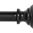 Ivilon Drapery Treatment Window Curtain Rod - Ball Style, 28 to 48 Inch. Color Black