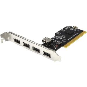 Internal USB 2.0 PCI Card, 5 Port (4 External & 1 Internal) PCI Expansion to USB 2 Adapter Hub Controller, High Speed 480Mbps for Desktop