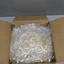 WILLBOND 100 Pcs Gold Napkin Rings Bulk Christmas Round Napkin Ring Holders Metal Buckle for Cloth Holiday Dinners Wedding Adornment Home Decorations Party Supplies