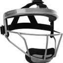 Dinictis Softball Face Mask, Lightweight, Comfortable, with Wide Field Vision, Durable and Safe Face Guards, Premium Protective Softball Fielder's Mask (Grey)